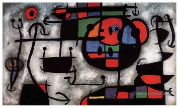 Joan Miró œuvres - La leçon de ski Joan Miro